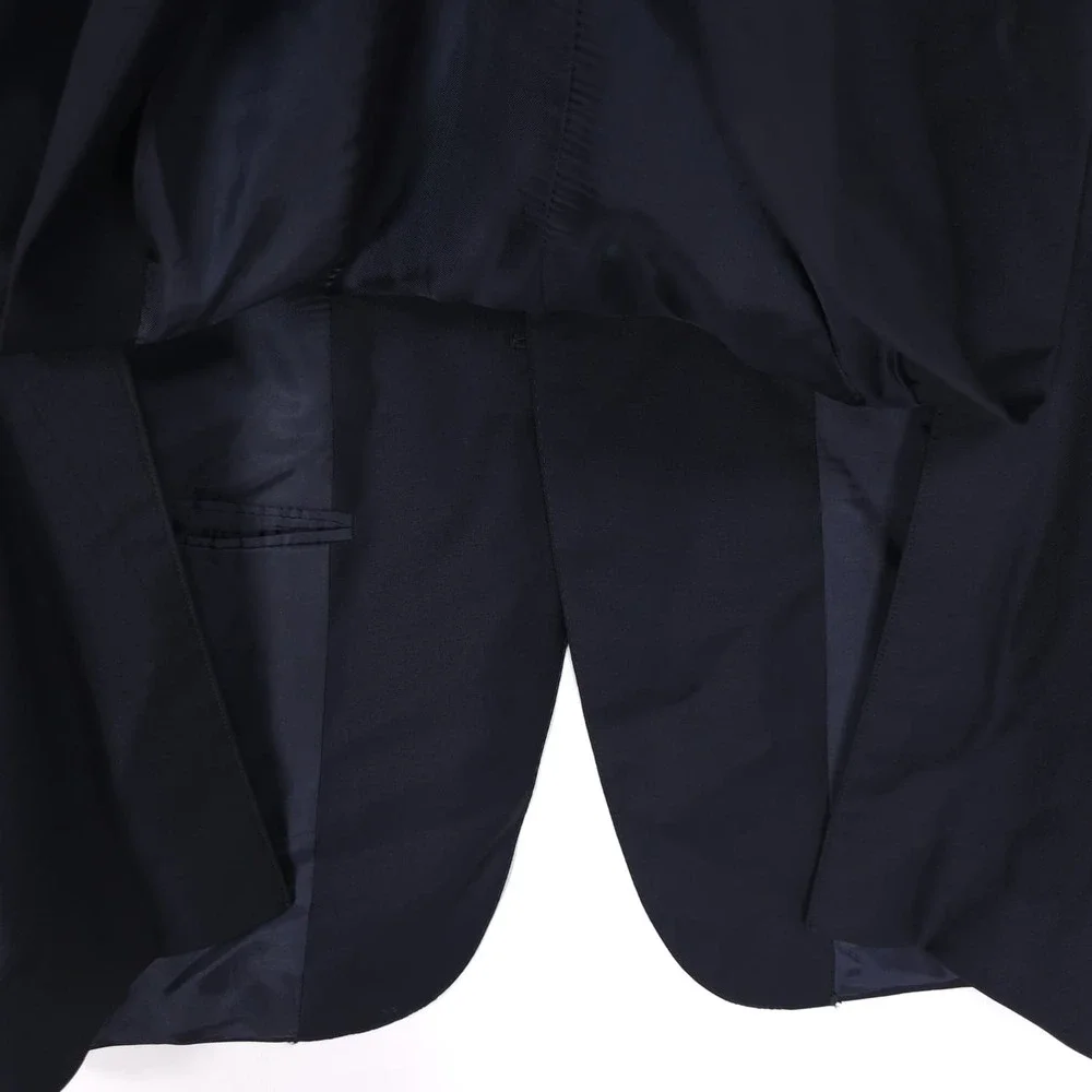 SAMUELSOHN Men's Navy Sport Coat Navy 40L Super 120s Wool UNION MADE UTIS CANADA